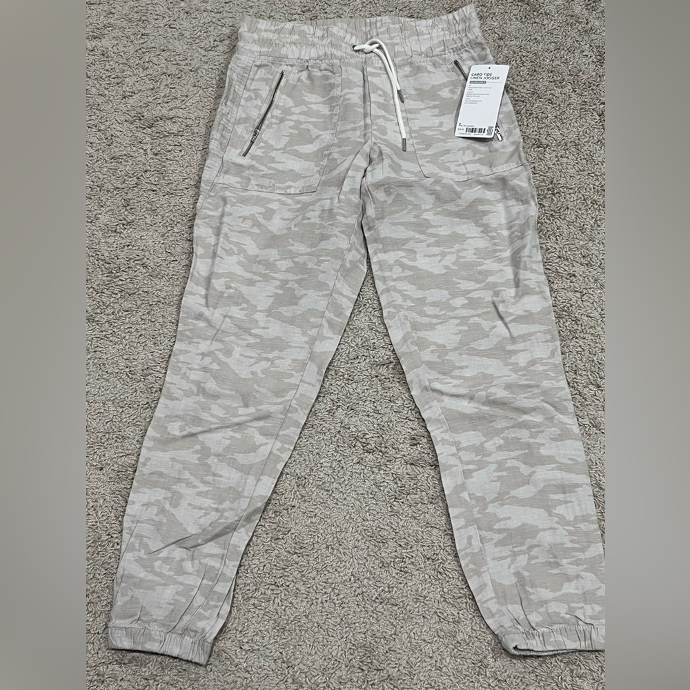 Athleta Cabo linen joggers 2